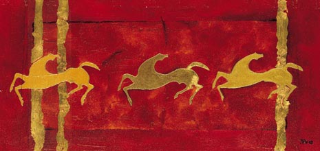 Prehistoric horses paint no. 2