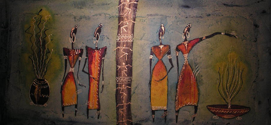 Paint of African women